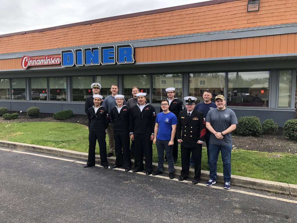 Today we switched out crew members, bringing new sailors up from VA while the original ones headed back to the submarine and shipyard. The XO remained for continuity and oversight to ensure things continued smoothly.  #BellemaraDistillery #camden

njcommissioning.org/trenton-navy-w…