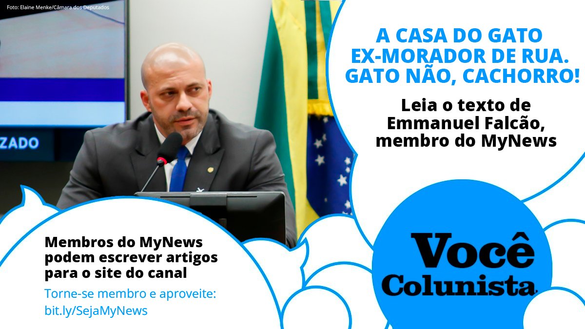 #OPINIÃO | "Daniel Silveira, entre várias falas polêmicas, foi aquele que sugeriu dar uma surra de gato morto, até ele miar, em um dos ministros do Supremo Tribunal Federal (STF)"

Leia o texto de Emmanuel Falcão, membro do MyNews, para o #VocêColunista: bit.ly/3KXUGYu