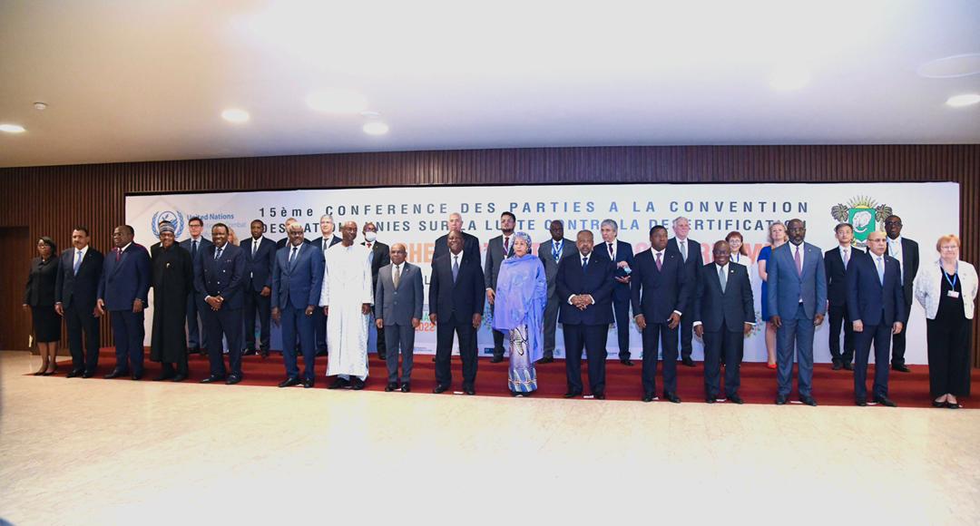 UNCCD's tweet photo. The time is now to future proof our land, world leaders agree at the Abidjan Summit. 

Follow #UNCCDCOP15 in the coming days as countries work out the next steps to stem the loss of life and livelihoods due to desertification, land degradation and drought: https://t.co/PJIj7tI0XI https://t.co/ZCN0LsVK3G