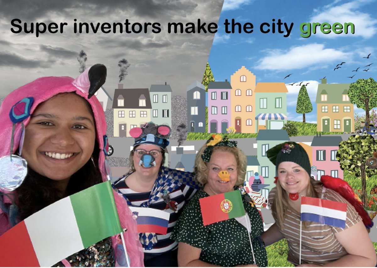 Inventors_move's tweet photo. Back at school after our May break we got to perform the Super Inventors make the City Green play for our 3-6 year old pupils. With @AlishaMallya @Miss_Simone_SF @Bevanlouise92 @SuchFunDB https://t.co/gIrnyr26X3
