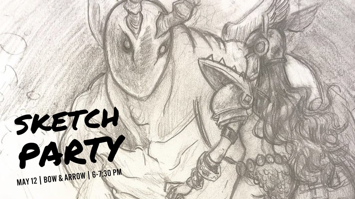 aiganm's tweet photo. Join us for a Sketch Party! You’ll have the chance to practice your drawing skills with a gang of other scribblers and get to know fellow creatives. Sketching is freeform with no limits. Optional prompts and drawing games will be provided for those in need of inspiration. https://t.co/Q6yHKgAzD8