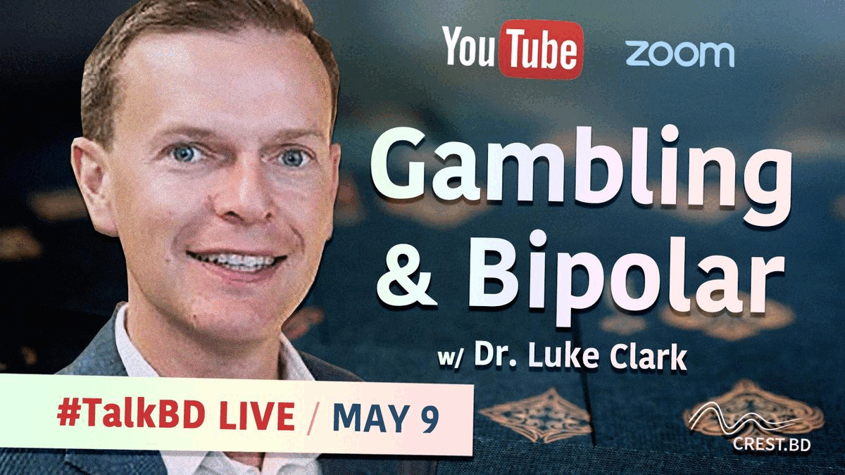 NOW LIVE! 📺 #TalkBD: Gambling &amp; #Bipolar is starting in just a few moments. 

Join our free webinar + Q&amp;A on Zoom: tinyurl.com/2p94fudx
 
Panelists: Dr. Luke Clark, Dr. Tom Richardson &amp; Dr. Erin Michalak
Livestream: TalkBD.live