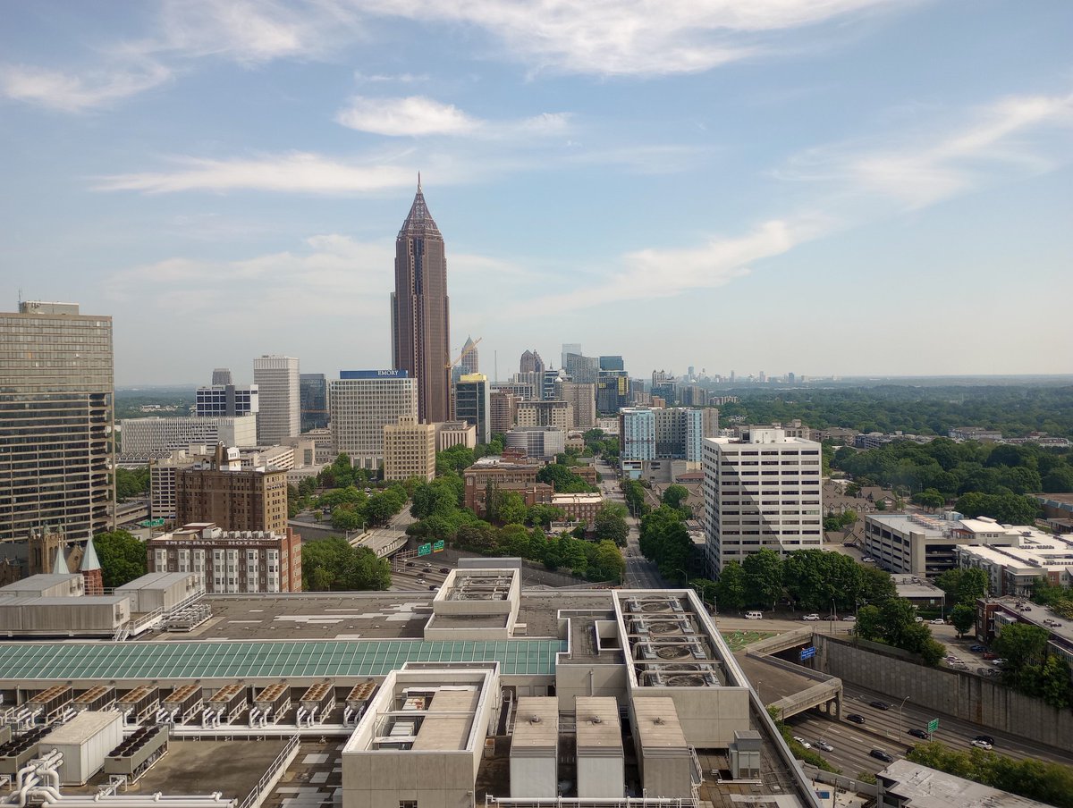 Couple pictures I took of Atlanta from hotel windows.  #fwa was a blast