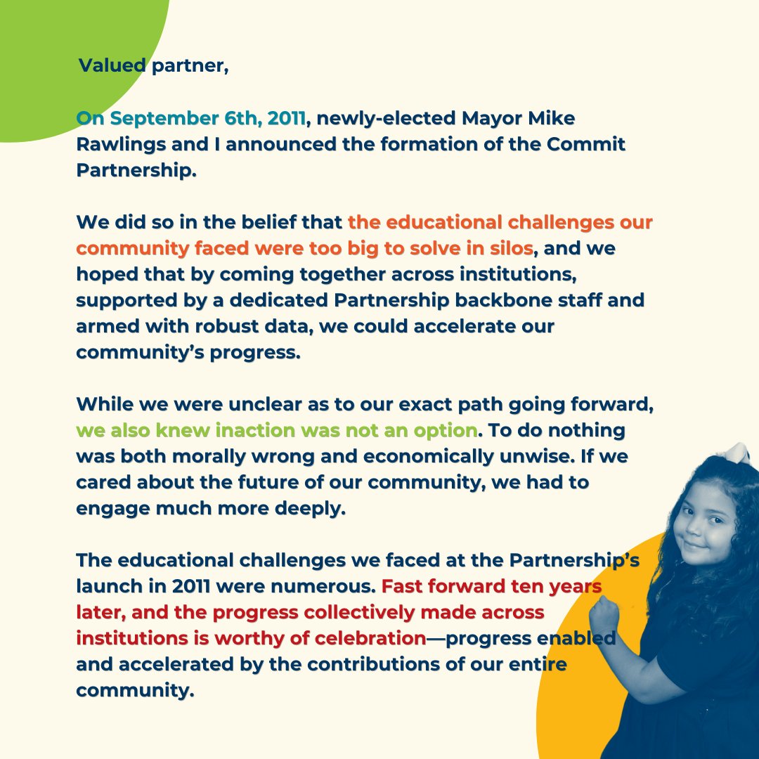 Commit2Dallas's tweet photo. Since 2012, the Commit Partnership has produced the Dallas County Community Scorecard in the hopes of celebrating progress and learning from bright spot school systems by tracking progress on 12 indicators to focus our collective efforts on improving achievement for all students. https://t.co/dCLdIzZuhQ
