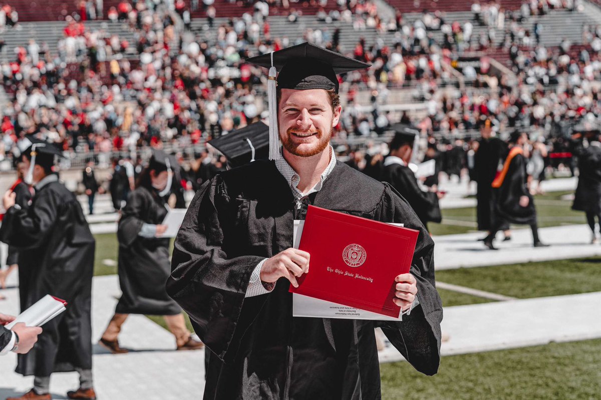 GHaferman's tweet photo. I’m officially a graduate of THE @OhioState University. Thank you to everyone who made these past 4 years a wonderful experience! https://t.co/K5HmRj4xTS