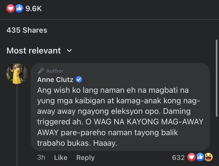 cannedemotions's tweet photo. Ms. @anneclutz, hindi po lahat ng tao ay afford na manahimik lalo na't kinabukasan at buhay nila sa susunod na anim na taon ang nakasalalay sa eleksyon na to. Hindi lahat ng tao ay kaya mag good vibes-good vibes lang kasi marami samin ang posibleng mawalan ng trabaho + https://t.co/zwSM6APAHM