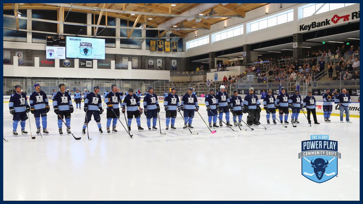 11DayPowerPlay's tweet photo. Join us for the 2022 #11DPP Opening Celebration June 23rd, 6pm- 9pm @Harborctr. On ice games include sled hockey and the #Frozen40 take on our 2022 Top Fundraisers. Play-By-Play by @Dan_Dunleavy @BuffaloSabres. A night filled with family fun for everyone! #FightCancer https://t.co/KP8y0s8d1x