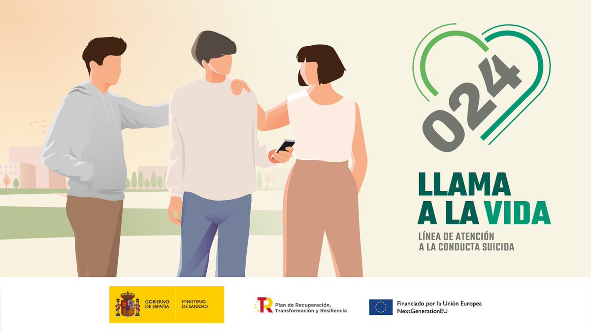 Yolanda_Diaz_'s tweet photo. Hay un drama social silencioso por el cual 10 personas pierden la vida al día en España. El suicidio es la principal causa de muerte entre las personas jóvenes. 

El Gobierno pone en marcha un teléfono gratuito y 24 horas, 024. 

#LlamaALaVida https://t.co/uYFriHI4AN