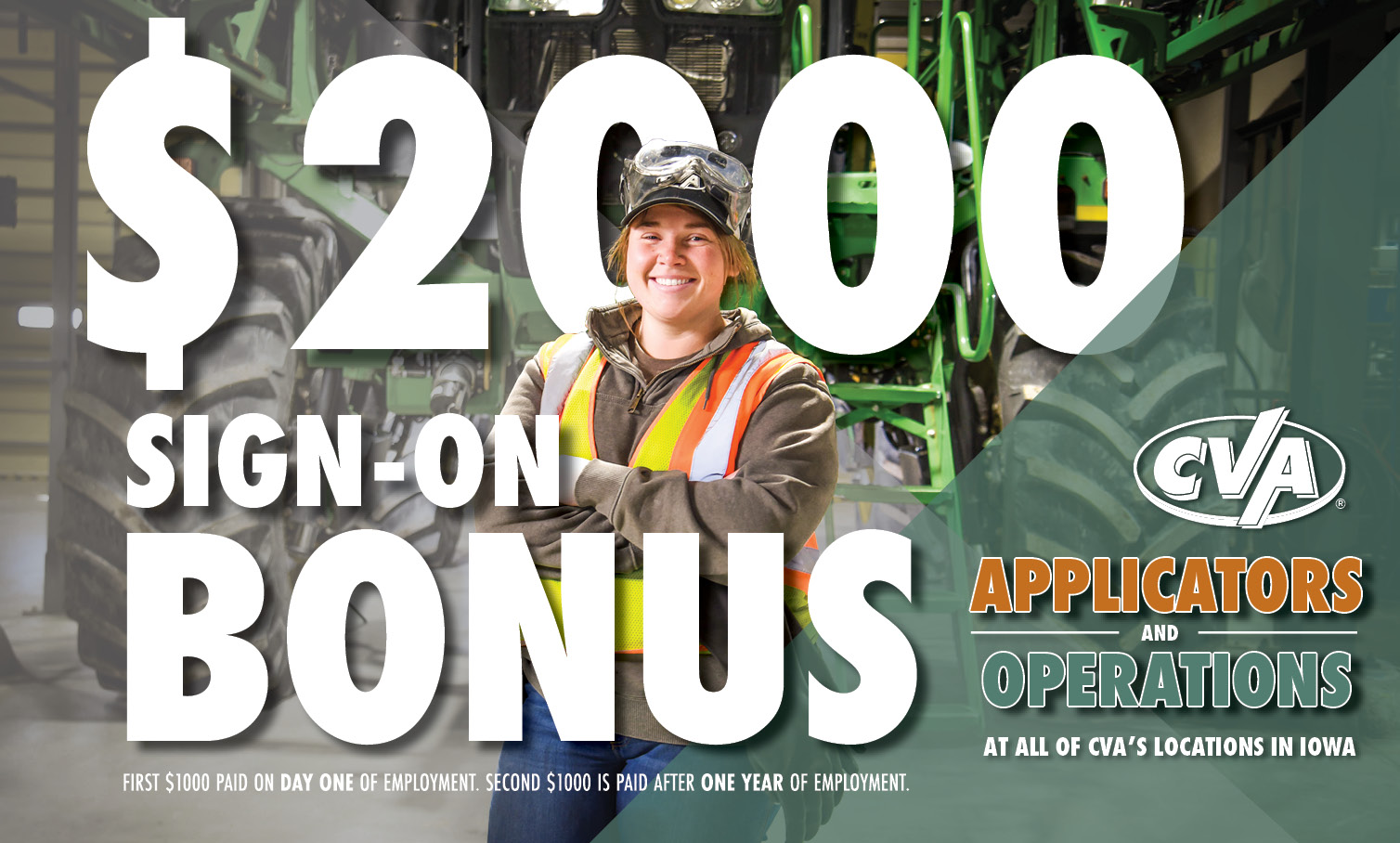 Central Valley Ag on Twitter "2,000 SIGN ON BONUS for Applicators