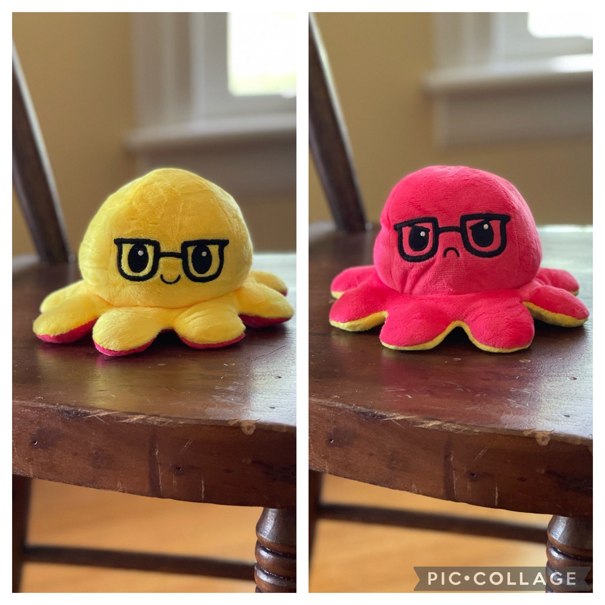AshleaDavis's tweet photo. Kids gave me a reversible mood octopus. It’s all funny until one comes home to Angry Octopus. That youngest of mine… bless. Gotta parent me out of him somehow. #minime #SmartSlacker https://t.co/JgAUeONX3t
