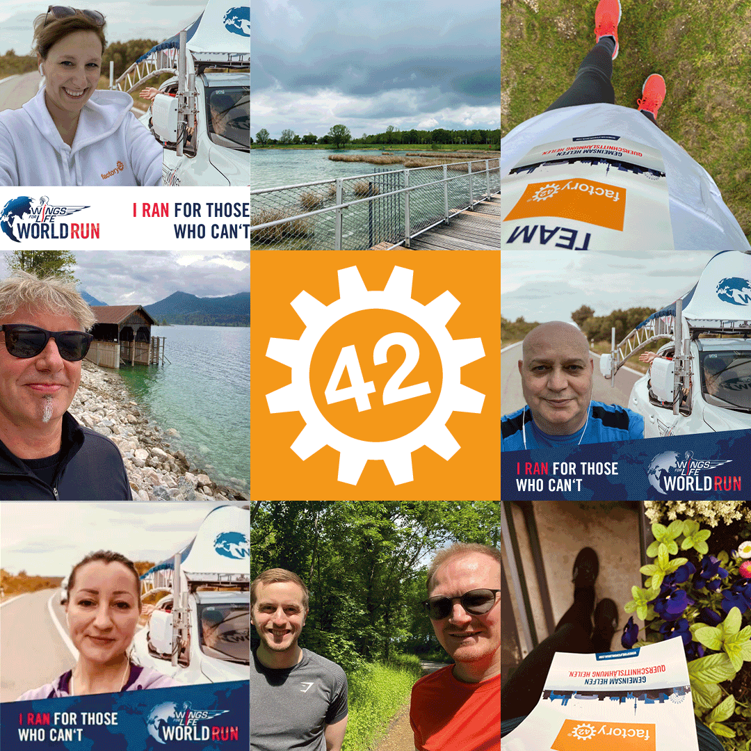 We did it again! 💪🏻 😎
#factory42 war gestern wieder gemeinsam mit dem Salesforce &amp; Friends Team - für den #WingsForLife2022 am Start. 

Wir freuen uns auf nächstes Jahr! 

#f42 #runforthosewhocant #wingsforlife #salesforceandfriends #teamspirit #worldrun  #winasateam