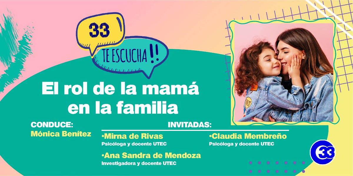 33teescucha's tweet photo. Hoy hablaremos sobre el rol de la mamá en la familia. Desde ya puedes hacer tus preguntas. Conduce: @Moniccabenitez. 👩👦👦
Por la señal de @canal33tv,7 en cable y plataformas digitales. 📲 https://t.co/xSzoDBqCoB