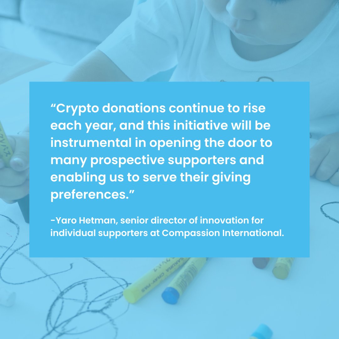 engiveninc's tweet photo. We are honored to be partnering with @compassion in the acceptance of cryptocurrency donations

#nonprofitsupport #nonprofitdevelopment #cryptophilanthropy #cryptocurrencynews #cryptocurrencycommunity #cryptocurrencyrevolution #engiven #compassioninternational https://t.co/d7GSImT9z2
