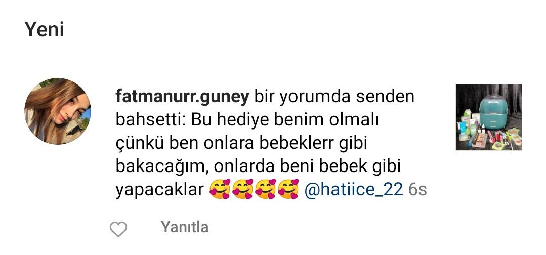 Hatiice_22's tweet photo. Arkadaşımın Watsons çekilişine yaptığı yoruma bakın 😂😍
Ben ikna oldum ya sen @watsonsturkiye https://t.co/kpRlLpewbw