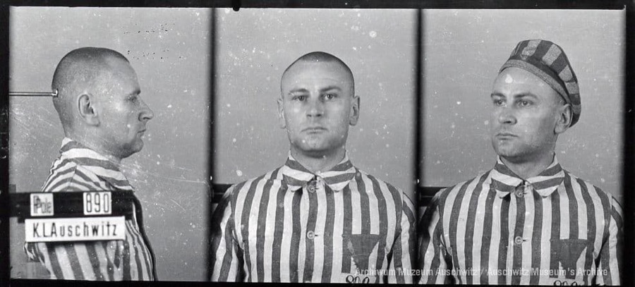 AuschwitzMuseum's tweet photo. 9 May 1910 | A Pole, Władysław Kochanek, was born in Bochnia. Teacher, reserve lieutenant of the 2nd Podhale Rifle Regiment.

In #Auschwitz from 20 June 1940. 
No. 890
In March 1943, transferred to KL Buchenwald. He perished in the spring of 1945. https://t.co/lJ7ax2I7Gb