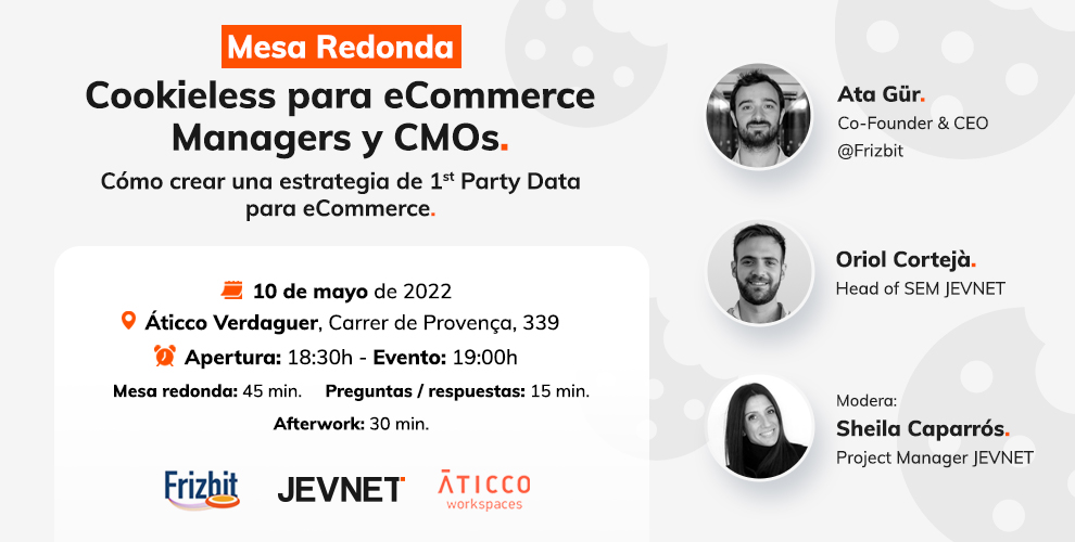 Jevnet's tweet photo. ¿Nos vemos mañana en @AticcoWorkspace?💁♂️
Retos, alternativas y estrategias para preparar #cookieless #eCommerce
#ecommerce #marketingdigital #cookieless #agenciademarketing #jevnet https://t.co/2eZSxRC3Kr