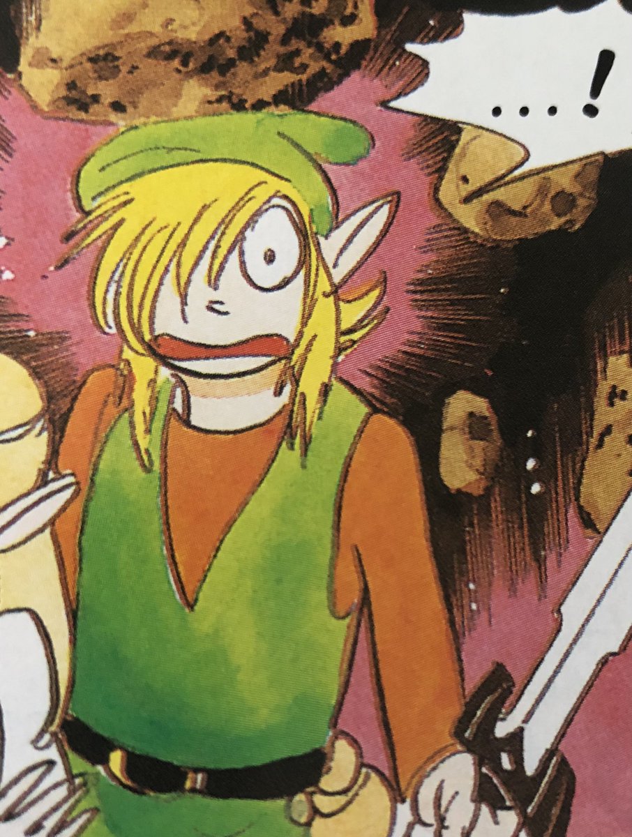 big fan of this Link from the old ALTTP comic by Shotaro Ishinomori… he reminds me of a wet rat <3 
