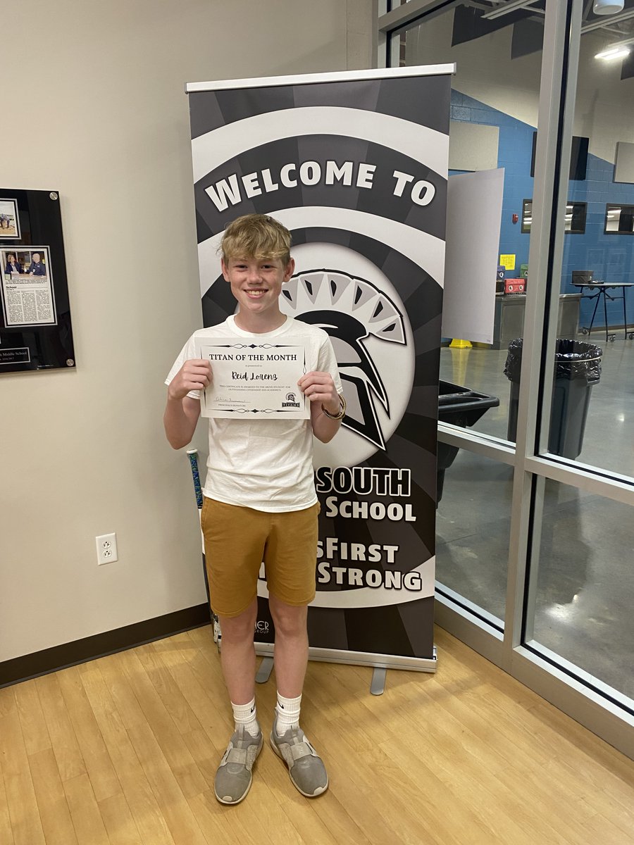 Ms_CZess's tweet photo. The following May flowers 🌼 were recognized as the Titan of the Month for May: Camille L. (6th), Brady T. (7th), &amp; Reid L. (8th). Congrats, Titans! #kidsfirst #whateverittakes @TroySouthMiddle https://t.co/VEgl472fp4