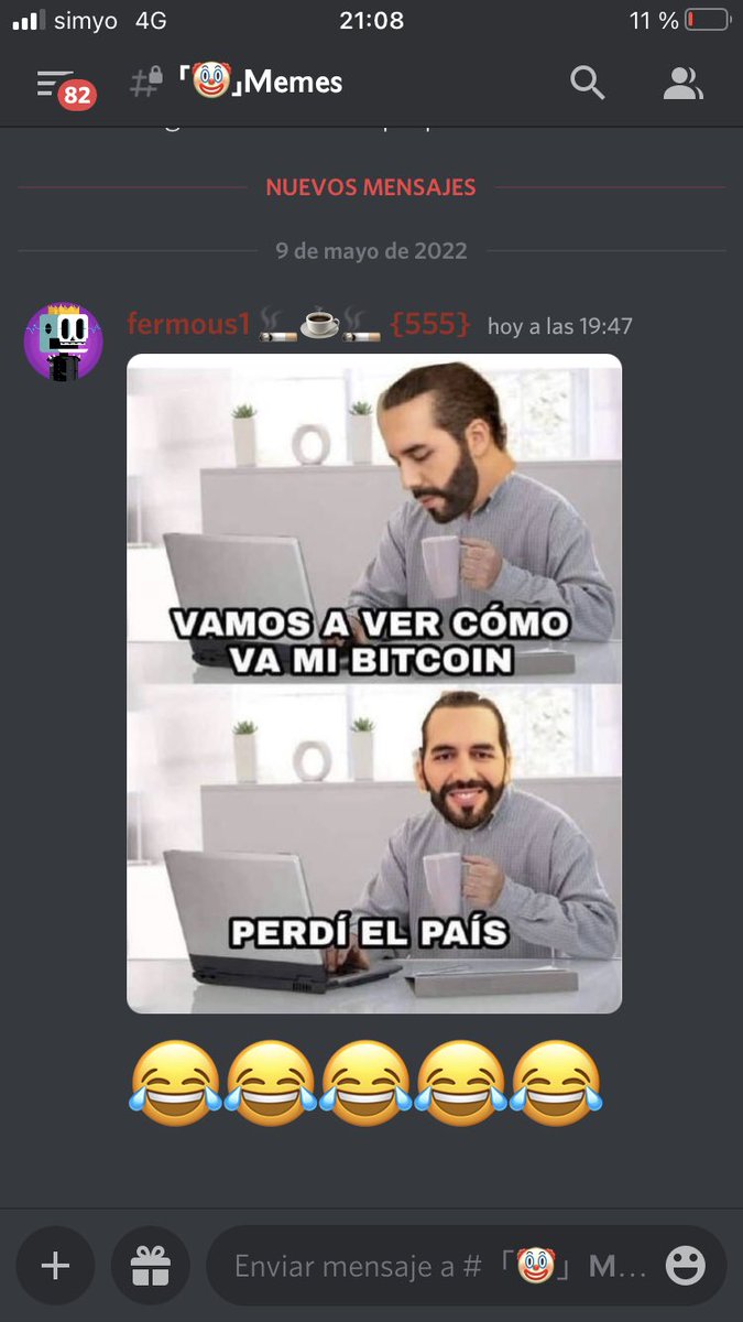 Después de la llorería te pasas por los memes y todo se te pasa 🌚

@CriptAnalizando