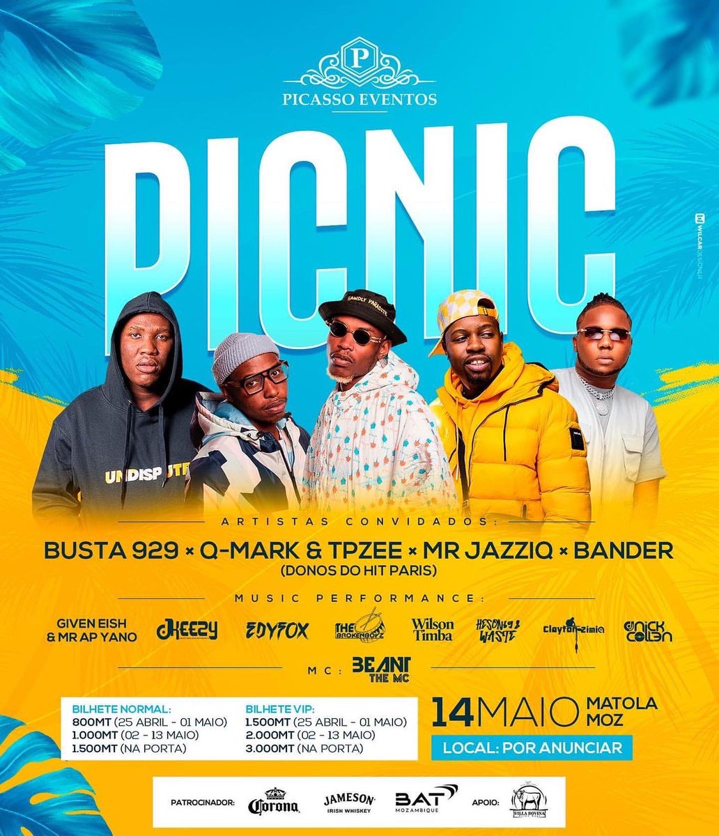 iamwilsontimba's tweet photo. Next Stop 🛑!!
14.05 - Picasso Negrão
14.05 - Bmug Family's
15.05 - @dafirma
.
.
.
#richmusicmanager #yezzoragencyoficial_ #gigs22 #mozambique #matola #picasso #dafirma https://t.co/gFqQJONywI