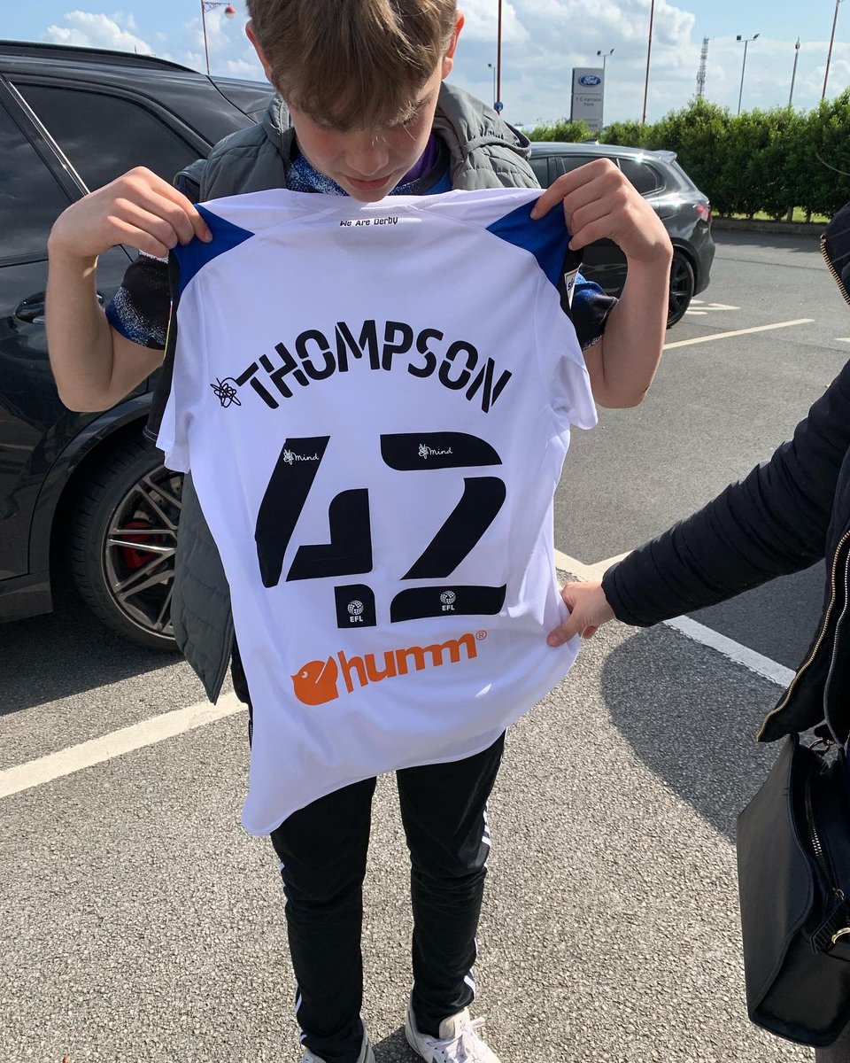 andydacre5's tweet photo. Just want to say a massive thank you to @LiamTommo4 for his spare match shirt for my lads birthday he was chuffed to bits.Thanks for your efforts this season,enjoy your break and hopefully see you in a derby shirt next season #dcfc #umbro #workhorse #enjoythebreak #seeyousoon https://t.co/YgjZQHH9EH