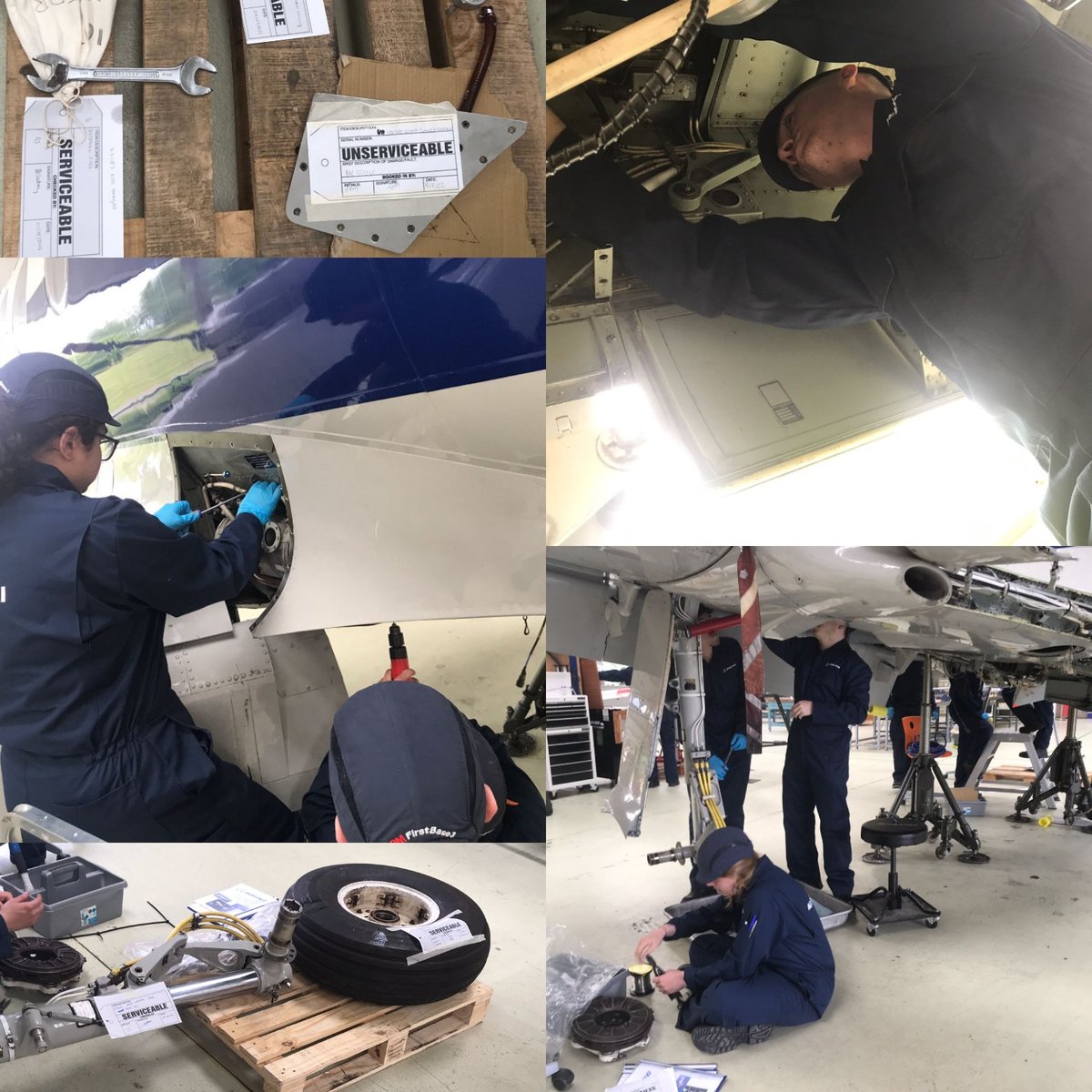 CAVC_Aerospace's tweet photo. Great to see the students from @CAVC_Aerospace @CAVC back out on the aircraft today. https://t.co/ftUA3dc4Lp