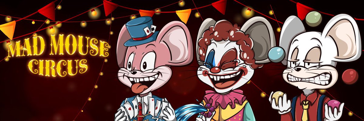 Last days
#bayc went from 150 to 88
#mayc from 40 to 18
#btc from 42k to 30k
#eth from 3k to 2.2
Feel bearish everywhere except at <a href="/MadMouseCircus/">Mad Mouse Circus</a> 
1 Gouda=1 Gouda ☺️ 
Genesis/troupe floor imperturbable 
💎🙌 community 
<a href="/KarafuruNFT/">Karafuru</a> floor 2 ? Don’t care bought mine 4500 Gouda ;)