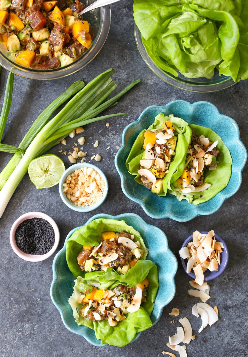 The memory of my favorite poké has been haunting me in the best possible way, and I felt the urge to recreate it at home ASAFP, which I did in the form of these Spicy Mango-Avocado Poké Lettuce Wraps….
domesticate-me.com/spicy-mango-av…