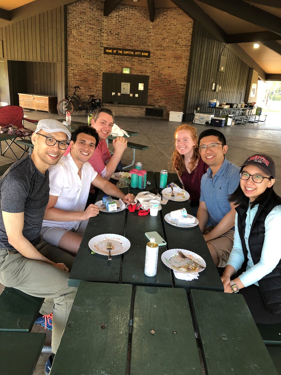 UWMSTP's tweet photo. A few pics from our annual @UWMSTP spring picnic - weather was perfect and everyone had so much fun! #RennebohmPark is also home to Concerts in the Park https://t.co/FXRRItwRrU @madisonparkswi #springinMadison https://t.co/Cgp8HzFH62