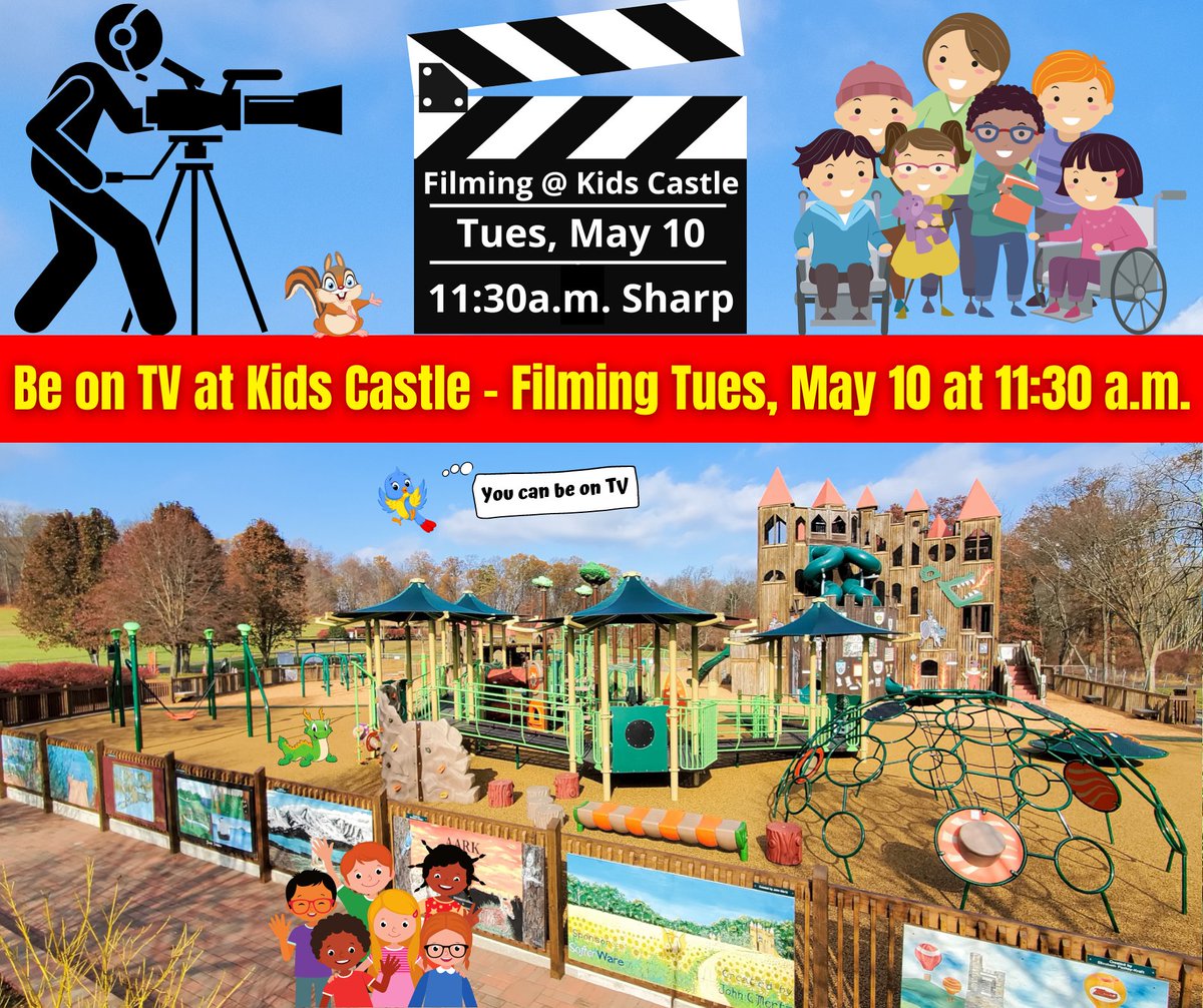 You can be on TV at Kids Castle
When: Tues, May 10 at 11:30a
Who: Children of All Abilities ages 2-12 years.
Have a Great time &amp; see yourself featured on <a href="/BobKellyFOX29/">Bob Kelly</a> TV News segment of Kelly Drives. After filming we'll let you know the date &amp; time this segment airs. Enjoy!😊🏰