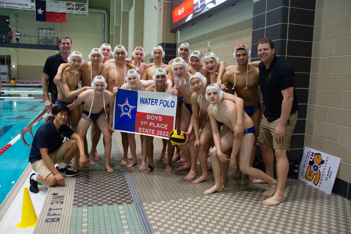 USAWP's tweet photo. Congratulations to the 2022 Texas (TISCA) High School Water Polo State Champions!

Boys - St. Mark's 
Girls - Flower Mound 

This year marked the 50th edition of the event. It was also the final state tournament before #waterpolo becomes an official UIL sport this Fall. https://t.co/f5Fa1Tm0Tj