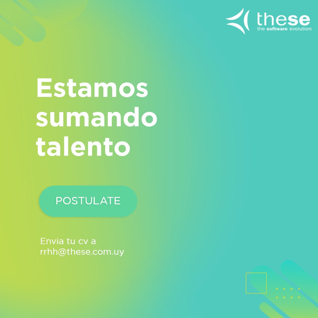 TheseUy's tweet photo. ¿Te gustaría ser parte de nuestra gran familia?

¡Te invitamos a conocer nuestras posiciones abiertas! 
Aplica hoy 👉https://t.co/D0Vddo7PLe

#oportunidadlaboral #rrhh #ofertalaboral #qatester https://t.co/Hu58Dojmzy