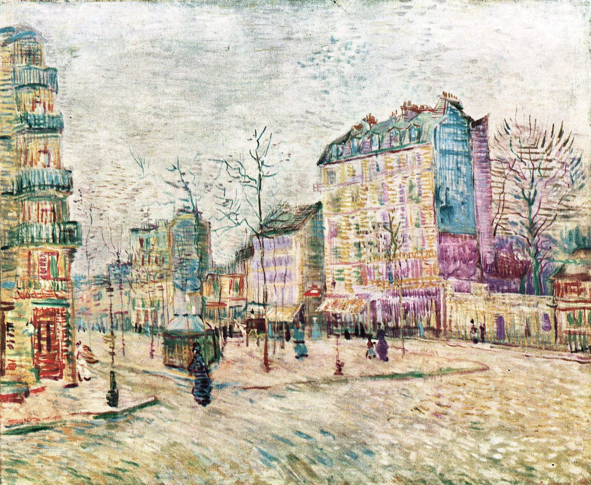 Arteymas_'s tweet photo. Boulevard de Clichy, 1887, Vincent Van Gogh https://t.co/5In4cu9ErH