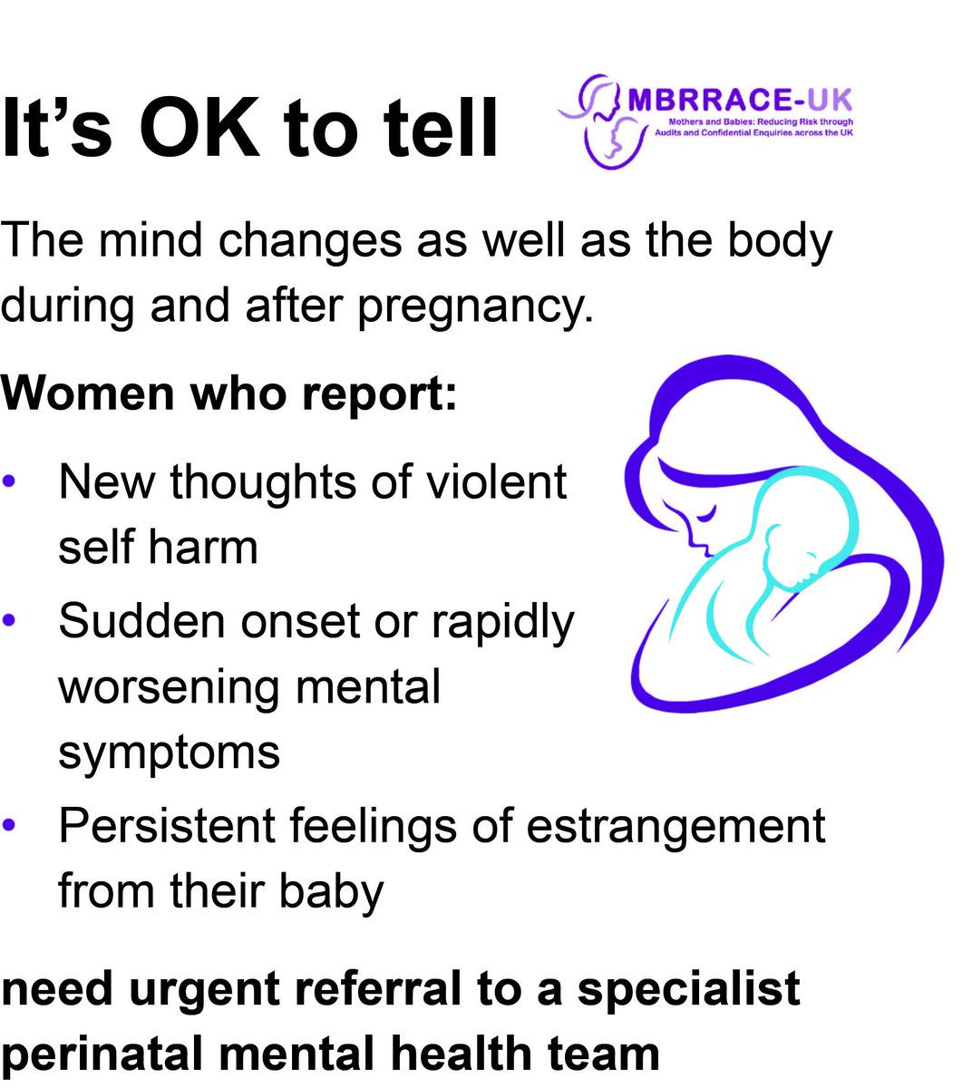 Moms, May is Maternal Mental Health Month: Here is your Mindfulness Moments Challenge for today!! 
The Joys of Motherhood 
 💜🤍💙💜🤍💙💜🤍💙💜🤍💙💜🤍💜
Focus on the joys of being a mother. Meditate on what those joys are and then say them aloud or post one on social media.