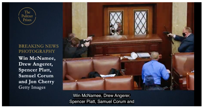 NPPA's tweet image. Congrats to @GettyImages in Breaking News Photography @PulitzerPrizes - one of two awards in this category for 2022. Brave and powerful work!