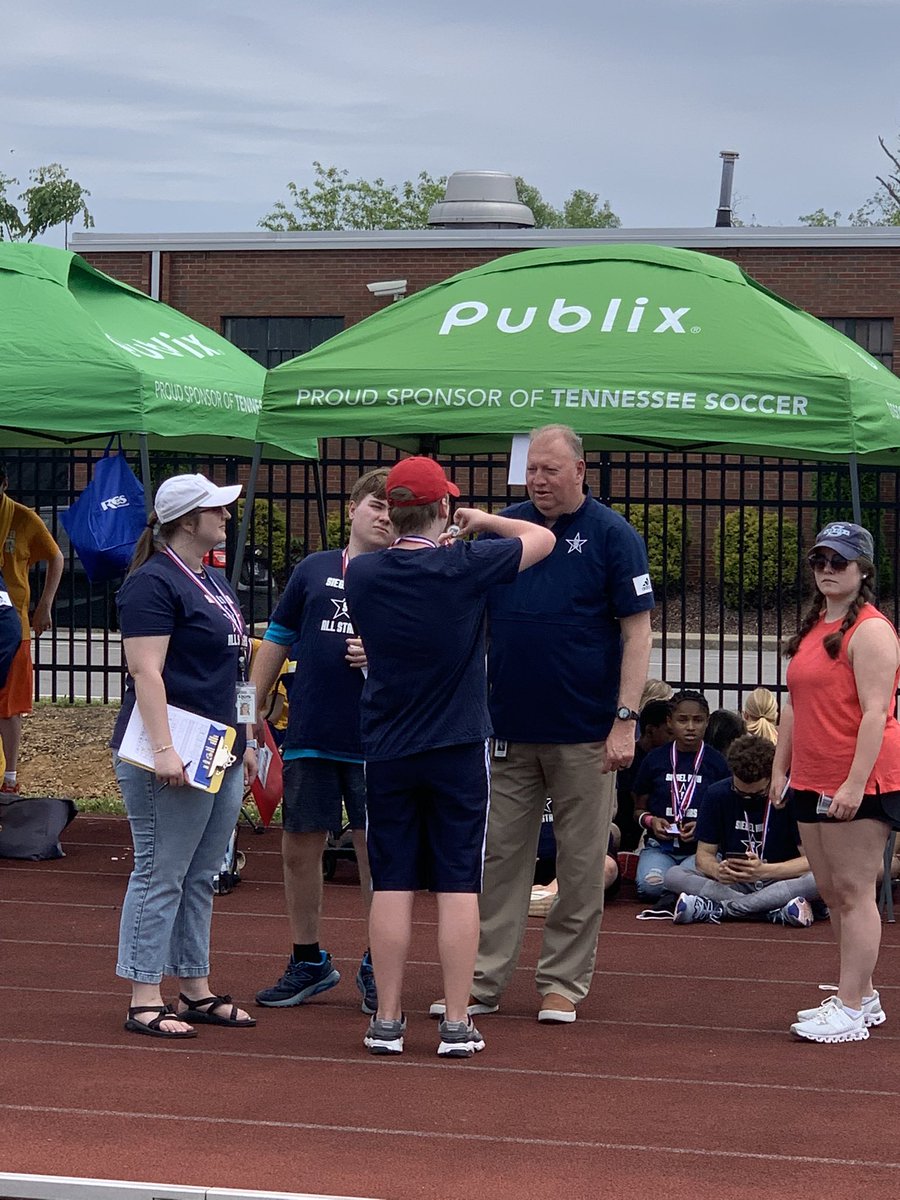 SupportingSGH's tweet photo. 1st Special Olympics since the pandemic. So thankful to be back at MTSU celebrating the skills of all students! Thanks to @creasyl_shsprin for joining us today! https://t.co/vMiq23kLUj