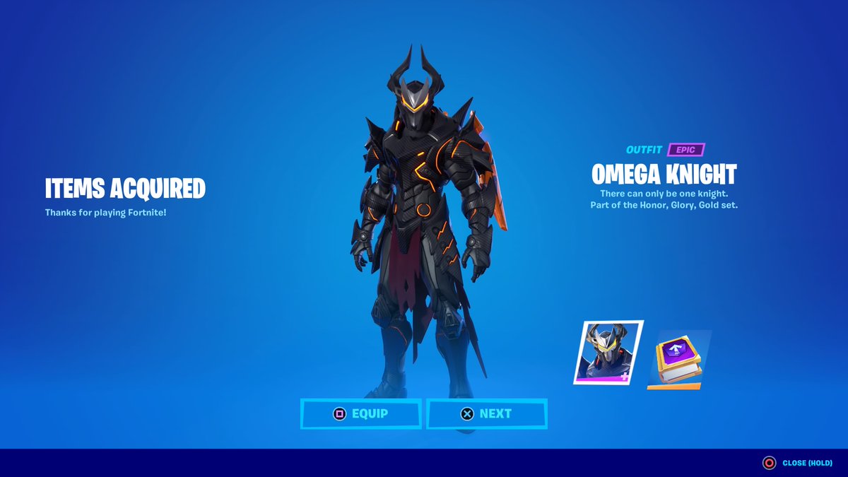 xAnd1DigItx's tweet photo. Purchased Omega Knight using code Futrell101! #PS4share #Fortnite #CodeFutrell101 #OmegaKnight #C3S2 #IO #TheSeven https://t.co/iaPH89aPRH