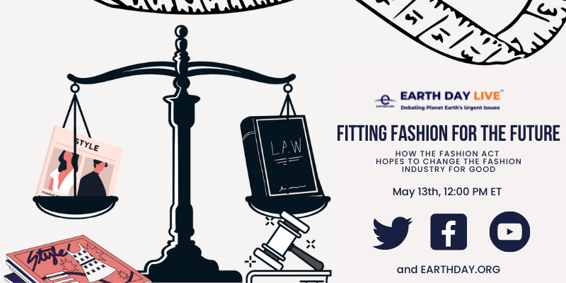 EarthDay's tweet photo. Please join us for our next #EarthDayLive webinar to hear a panel discuss The #FashionAct-The first proposed law that will hold clothing manufacturing companies accountable for environmental and worker exploitation issues caused by the #FashionIndustry.
https://t.co/ZmlV5XPBp3 https://t.co/8u6mQMyAzj