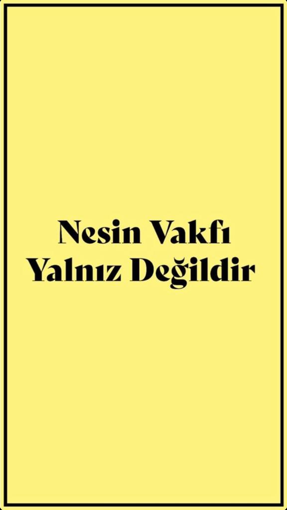 İyi olanı yok etme niyetiniz Nesin Vakfına uzandı.. #NesinVakfıYalnızDeğildir