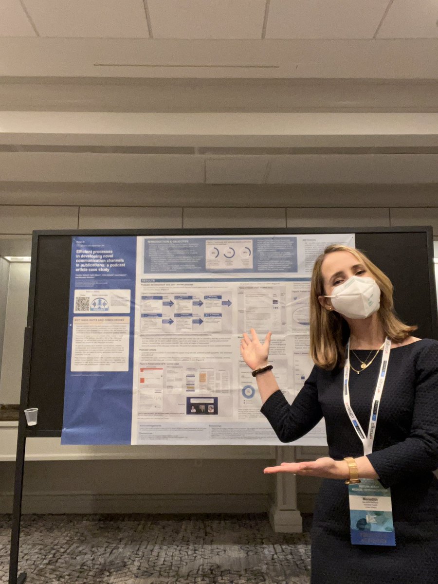 MerWright13's tweet photo. Anyone I know here at @ISMPP in Washington, DC? Would love to say hi! I'm here with @Alphabet_Health as a coauthor on a poster about best practices for podcast articles. Check it out in today's poster tour, presented by Caroline Halford! #ismpp22 https://t.co/0H2dRHjDhp