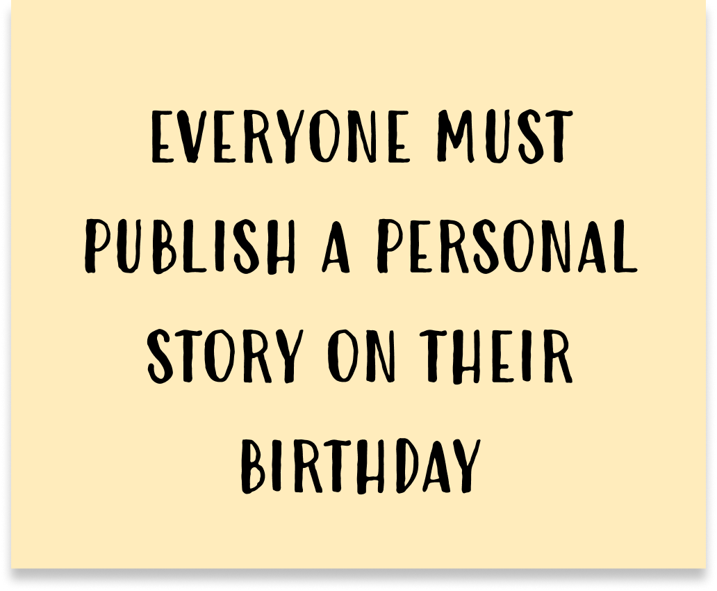 salt_codes's tweet photo. Pretsfelder's prompts were "Everyone must publish a personal story on their birthday" and "All planets in the milky way are habitable and there a free instant teleportation devices between them"

Prompt Generator 01 ⇢ https://t.co/I2D5TgvsdE

#MaterialConditions #PromptGenerator https://t.co/6qZuwjTyH4