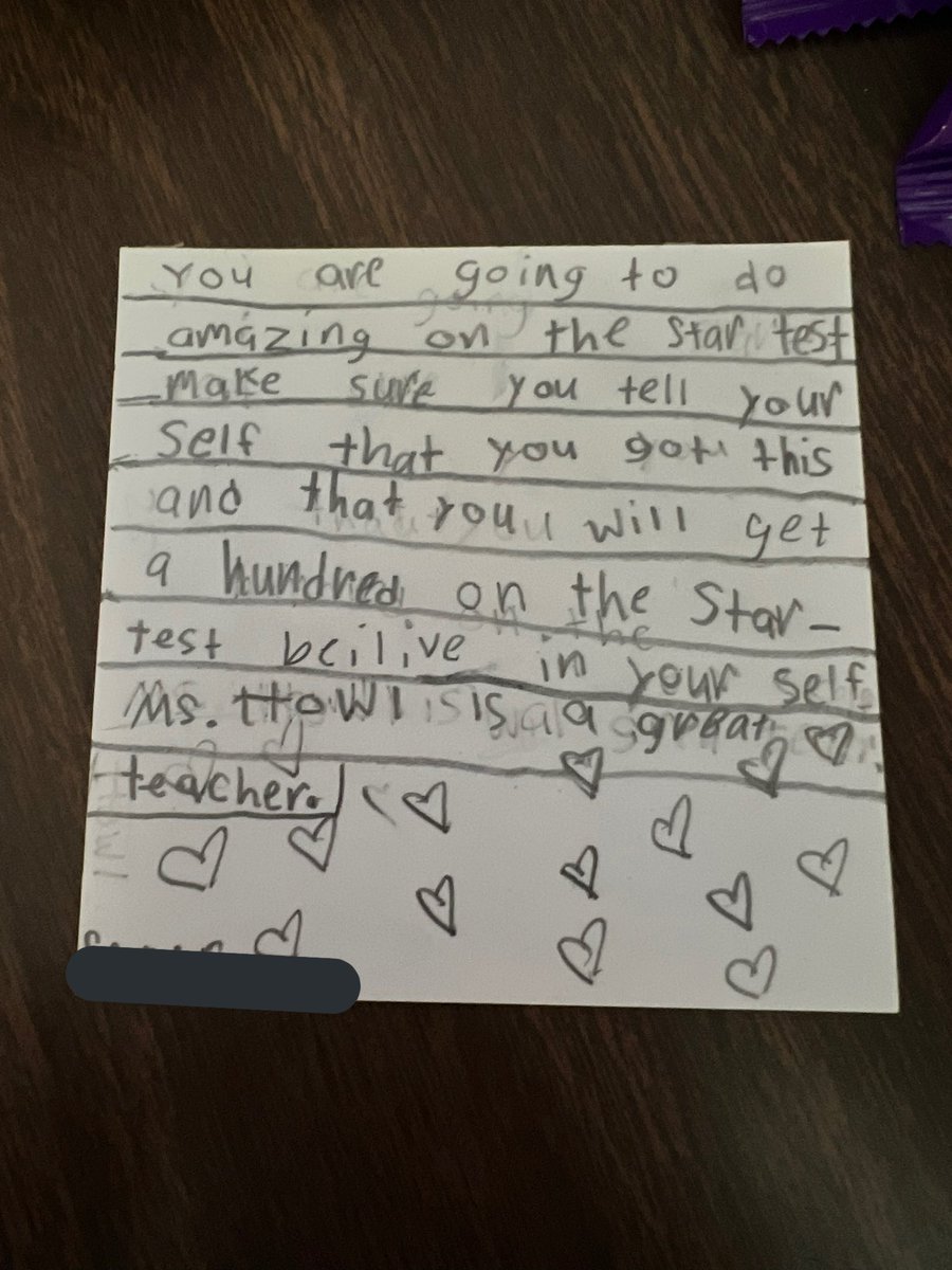 MsHdz5th's tweet photo. My 2nd graders gave a treat and wrote inspirational notes to @MsHowe1’s 5th graders! We know that they are going to do amazing on STAAR this week! https://t.co/el7wlr8U99