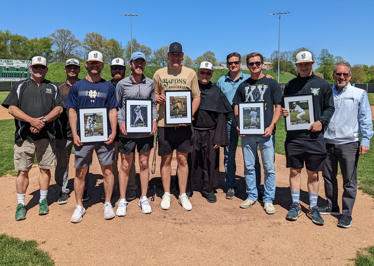 Not your normal senior day, but still great to honor our five graduating seniors <a href="/FUSBaseball/">Franciscan University Baseball</a>