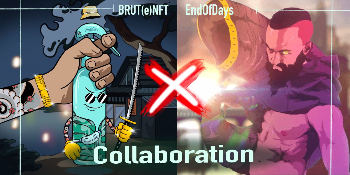 🎉 WL #GIVEAWAY 

BruteNFT X End of Days: Ragnarök

How to win ⬇️

🎁 5X EndofDays WL Spots
🎁 5X BruteNFT WL Spots

1️⃣ ❤️&amp; Retweet
2️⃣ Follow <a href="/EndofDays_NFT/">End of Days: Ragnarök</a> &amp; <a href="/brutenft/">Brut(е) Club</a>
3️⃣ Open a ticket to claim your WL

💨discord.gg/brutenft

💨discord.gg/endofdays

#NFTGiveaways