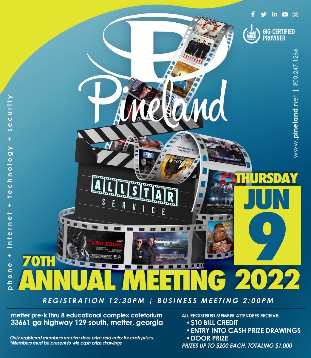 PinelandTelco's tweet photo. Make plans to join us for our 𝟕𝟎𝐭𝐡 𝐀𝐧𝐧𝐮𝐚𝐥 𝐌𝐞𝐞𝐭𝐢𝐧𝐠 on 𝐉𝐮𝐧𝐞 𝟗𝐭𝐡 at the 𝓜𝓮𝓽𝓽𝓮𝓻 𝓔𝓭𝓾𝓬𝓪𝓽𝓲𝓸𝓷𝓪𝓵 𝓒𝓸𝓶𝓹𝓵𝓮𝔁 𝓒𝓪𝓯𝓮𝓽𝓸𝓻𝓲𝓾𝓶! 

Registration begins at 12:30pm // Business Meeting begins at 2:00pm.

See below for more details↴

All regi ... https://t.co/rcd4SBfz42