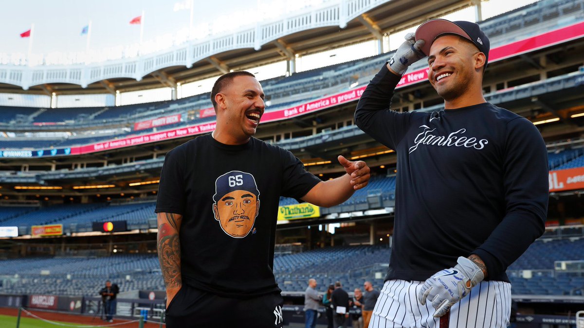 YankeesPosts's tweet image. If you don’t have a Nestor Cortes shirt yet, what are you doing? 😆 

We’ve got 2 amazing shirts, worn by the 🐐 himself. 

SHOP HERE: yankeesposts.com