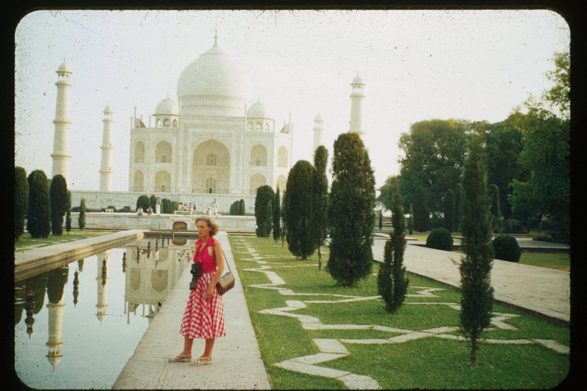 mayemusk's tweet photo. In 1954, your grandparents flew to the Taj Mahal from South Africa, on their way to Australia. The only people to ever do this trip in a single-engine propeller plane, without a radio or GPS. Their motto “Live dangerously…. carefully.” https://t.co/YoOJP3HtSp