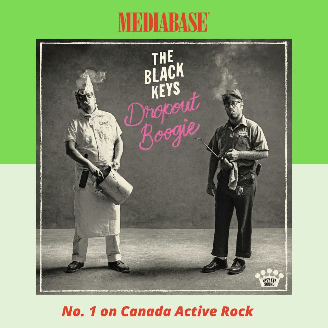 MediabaseCharts's tweet photo. “Congratulations to Black Keys for their New No. 1 hit with “Wild Child” on the Mediabase Canada Active Rock Music Chart." Click the link in our bio to listen to all our New No. 1 hits! (Mediabase / Copyright © 2022 Mediabase) #mediabase #canadaactiverock #radio @theblackkeys https://t.co/voSElokvW9