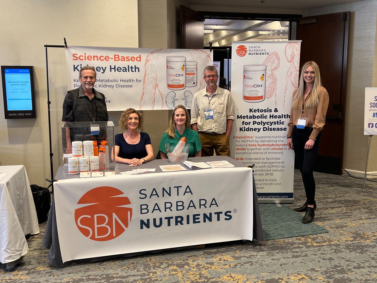 SBNutrients's tweet photo. We just wrapped up a wonderful weekend at the Metabolic Health Summit in Santa Barbara, CA! 

During the summit, we were grateful to have Glenn Frommer stop by our booth! Glenn is a huge advocate for the Polycystic Kidney Disease (PKD) community.

#PKD #kidneyhealth #rideforpkd https://t.co/G4dhBZf9nj