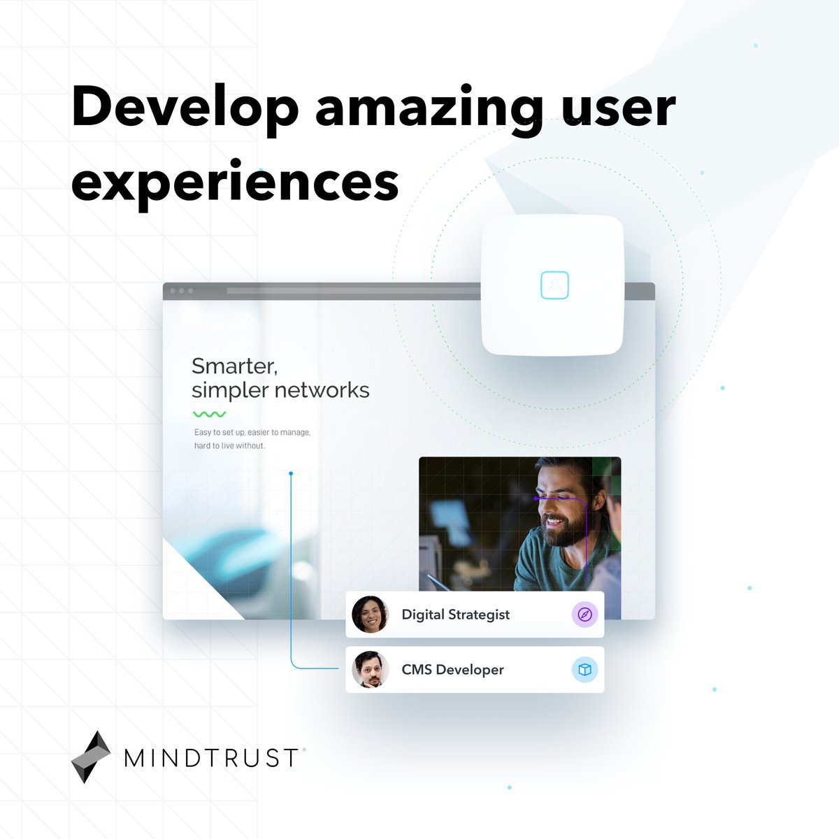 MindTrustHQ's tweet photo. From complex interactive websites to alluring apps, we'll use our expertise to bring to life a user experience that attracts your ideal audience, elevates your brand, and increases profitability.

#Taas #teamsasaservice #productleadership #productmanagement https://t.co/VxgysjnlwF